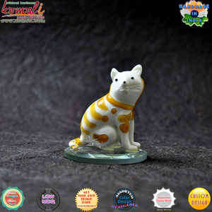 ของตกแต่งบ้านแก้วเป่ารูปสัตว์แก้วแมวขนาดเล็ก - Product Image 2