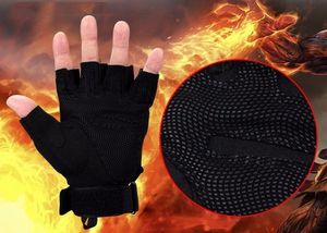 Guantes tácticos ajustables para hombre, negros, duros, cosido en latón, de cuero - Product Image 4