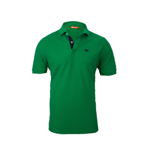 T-shirt polo sympa fait sur mesure pour hommes T-shirt polo respirant brodé par sublimation bicolore du Pakistan - Product Image 1
