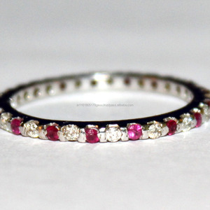 Anillo apilable de oro amarillo macizo de 18 quilates, resistente al agua, grueso, alto pulido, joyería fina para uso diario y Bodas de mujer - Product Image 1