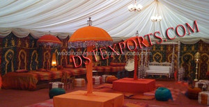 Mehandi-Escenario nocturno real de Mehandi para boda asiática, Escenario nocturno, configuración de escenario Mehandi para boda - Product Image 4