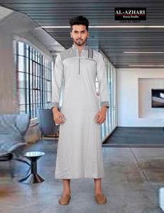 Nouvelle mode traditionnelle arabe Kandura / Thobe, tenue quotidienne et de fête - Product Image 3