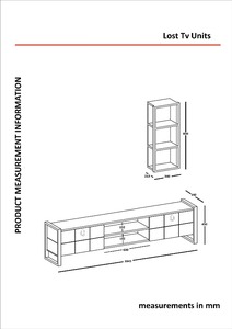 Unidad de TV de aglomerado de lujo exclusiva del superventas de Turkiye, diseño blanco moderno para muebles de sala de estar con detalles de metal - Product Image 5