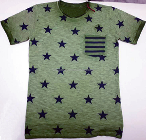 Camiseta OEM a la moda para hombre cuello redondo todo impreso diseño personalizado bambú algodón Spandex de talla grande compras en línea en la India - Product Image 1