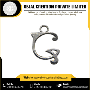 Colgante de Plata de Ley 925 con forma personalizada, letra del alfabeto - Product Image 6