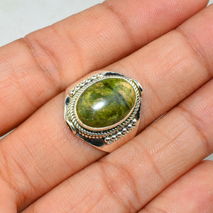 Real forma Oval bisel Jasper 925 anillos de plata esterlina de la joyería de la plata esterlina 925 al por mayor de joyería India fabricante - Product Image 4