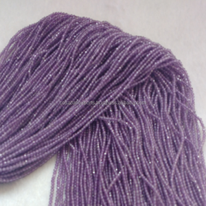 Cuentas Redondas de Amatista Africana, Piedras Preciosas para Hacer Collares, Certificadas por Terceros - Product Image 1