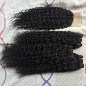 ขายส่ง100% มนุษย์ผมสีดำผู้หญิงเวอร์จินผมดิบพม่าผมหยิก - Product Image 3