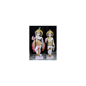 Hindu God Radha Krishna Marble Statue - Product Image 1