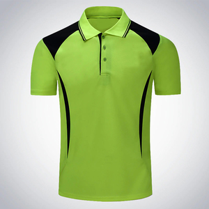 Marca de cuello Camisa de polo de los hombres ocasionales de verano de manga corta Camisa de Polo Slim Fit Camisa de los hombres - Product Image 1