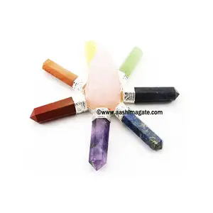 Đá quý công cụ năng lượng nguyên Rose Quartz Chakra bút chì năng lượng tự nhiên Máy phát điện tinh thể thủ công Reiki đá tự nhiên nguyên máy phát điện