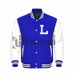 Vestes d'université personnalisées de la meilleure qualité pour hommes grande taille hiver coton respirant col montant avec broderie de décoration de boutons - Product Image 1