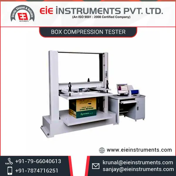 Floor Standing Box Compression Tester with Auto-Stop Function