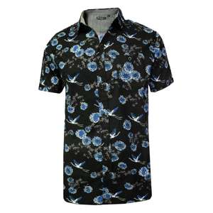 100% Cotton Exportable <b>Men's</b> Funny <b>Party</b> Flower Printed Short Sleeve <b>Shirt</b> with Pocket Hand Wash - Product Image 6