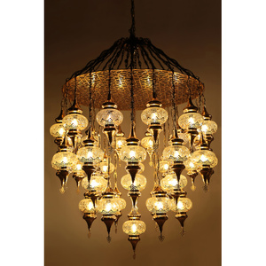 Magníficamente candelabros de diseño otomano de edición de Color dorado con 37 gafas de ahorro de energía turco nativo certificado CE 110-240V - Product Image 2