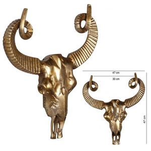 Escultura de aluminio para sala de estar, cabeza colgante de pared, escultura moderna más vendida - Product Image 1