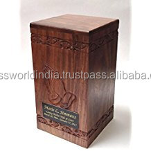 Urna Funeraria de Madera Estilo Americano para Adultos, Modelo 786-WU-22 de Brassworld India - Product Image 6