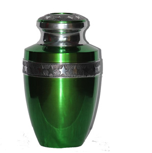 Diseño de la hoja de aluminio Material clásico cenizas humanas Funeral urnas para la cremación uso con mármol acabado - Product Image 6