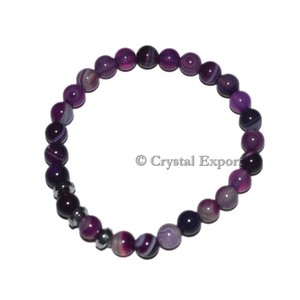 Top Supplier Pink Agate <b>Bracelets</b> with Round Charm Hand Crafted <b>Beaded</b> <b>Bracelets</b> - Product Image 1