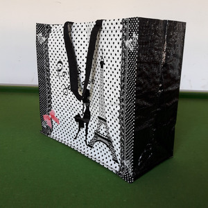 Bolsa de Belleza Profesional, Bolsas de Compras Tejidas de PP, Marca Hoaha+Evergreen+Daystar, Asas de Cinta de PP, 44x40x16cm, Color Personalizado - Product Image 3