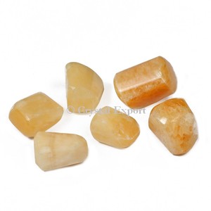 Pierres en calacrylite Orange, 10 pierres brute, meilleure qualité - Product Image 1