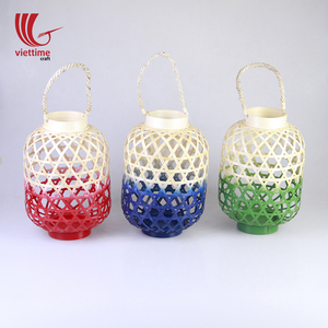 Decorative Bamboo Hanging Pendant Light/ Bamboo <b>Lantern</b>/ Candle Horlder - Product Image 2