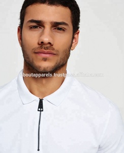 Nouveaux arrivages de polos respirants personnalisés pour hommes avec design vierge, qualité, logo OEM respirant Nouveau lot avec col montant - Product Image 3