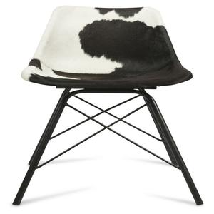 Chaise industrielle en bois de fer et cuir, offre spéciale - Product Image 1