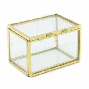 Handmade Decorative Glass <b>Jewellery</b> Box Earring <b>Jewellery</b> Storage Box With Glass Decorative <b>Jewellery</b> Box - Product Image 1