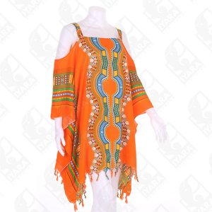 Thailand Dashiki เสื้อฮิปปี้วินเทจเปิดไหล่ดีไซน์ใหม่แอฟริกันสำหรับผู้หญิง - Product Image 2