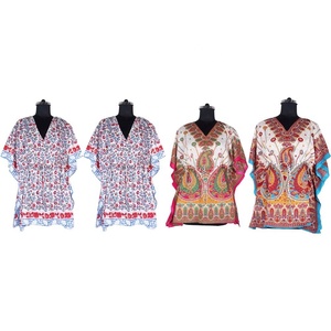 Dubaï Abaya en vente/Caftans courts basés sur la qualité supérieure Vêtements pour femmes de haute qualité Caftan robe courte pour femme meilleure robe imprimée en bloc - Product Image 1
