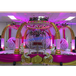 งานแต่งงานที่สวยงามช้างลำต้นMandapอินเดียแต่งงานMandapsผู้ผลิตชาวฮินดูแต่งงานเสาช้างMandapชุด - Product Image 1