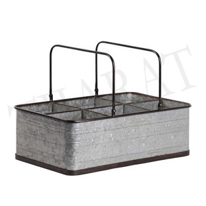 GARDEN METAL <b>BASKET</b> STORAGE BOX STORAGE <b>BASKET</b> - Product Image 2