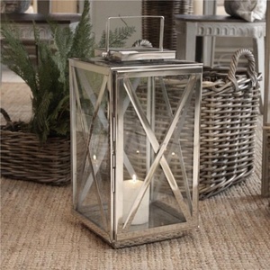 Lanterne bougeoir en verre en métal de qualité fantaisie bonne conception décoration de la maison pour les cadeaux de mariage autres pots à bougies et lanternes - Product Image 2