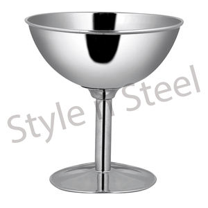 Tazón de mezcla de helado, sartén para batir huevos, tazón de verduras de acero inoxidable, Juego de 4 Uds. Con martillado - Product Image 1