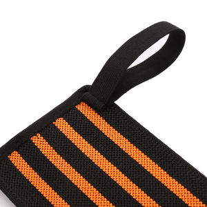 Envoltura de muñeca gimnástica de alta calidad para levantamiento de pesas y culturismo, envoltura de muñeca de algodón con Logo personalizado, color rojo, OEM aceptado - Product Image 4