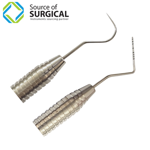 Escalador Dental Manual, base de instrumento de acero inoxidable Hallow de doble extremo para uso quirúrgico, excavadora de acero inoxidable, escala Dental - Product Image 1