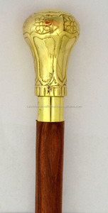 Bastones de madera para caminar, Asa de latón sólido de diseñador, artículo de regalo para todos, CHWKS36024 - Product Image 3