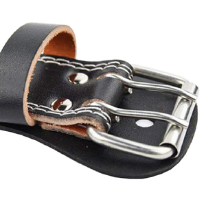 เข็มขัดหนังวัวแท้สำหรับฝึกยกน้ำหนักเข็มขัดหนังวัวสำหรับออกกำลังกายแบบตรงมีโลโก้ออกแบบได้ตามต้องการ - Product Image 5