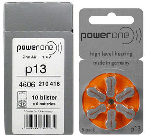 Haute performance 1.4v A13 batterie d'aide auditive à l'air en zinc sans mercure puissance un modèle P13 fabriqué en allemagne meilleure vente BTE/CIC PR48/13 - Product Image 3