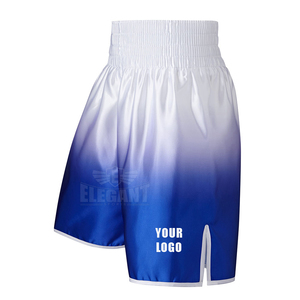 100% poliéster personalizado sublimación tailandés traje de entrenamiento MMA corta pelea boxeo lucha pantalones de boxeo de pantalones cortos - Product Image 3