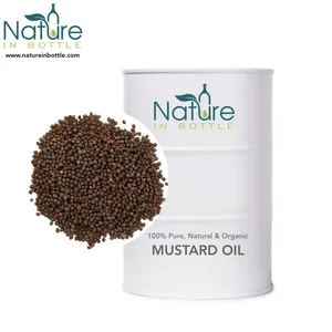 Minyak Mustard Organik | Minyak Biji Mustar | Brassia Juncea-100% Minyak Esensial Murni dan Alami-Harga Grosir