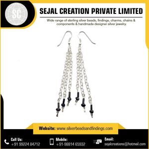 Pendiente de piedras preciosas de plata esterlina de último diseño Pendientes de piedras preciosas de plata esterlina de último diseño Joyería elegante y atemporal - Product Image 2