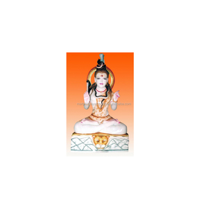 Statue de Shiva en marbre blanc pur - Product Image 1