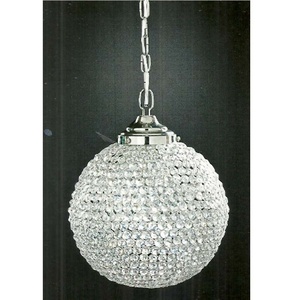 LUSTRE DE MARIAGE EN CRISTAL ARGENT LUSTRE ROND PERSONNALISÉ DÉCORATION DE PERLES DE CRISTAL POUR CHSRITMAS ET DÉCORATION - Product Image 1