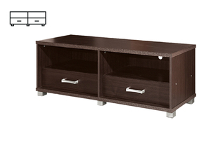 Mueble de TV de madera moderno con 2 cajones Malasia Made 2616 Almacenamiento de características para el hogar Dormitorio Oficina o uso en almacén - Product Image 6