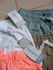 Premium Quality Branded Labels <b>Girls</b> Summer Casual Breathable Mid Elastic Eco-Friendly Garment Dyed Cargo Cotton Chino <b>Shorts</b> - Product Image 2