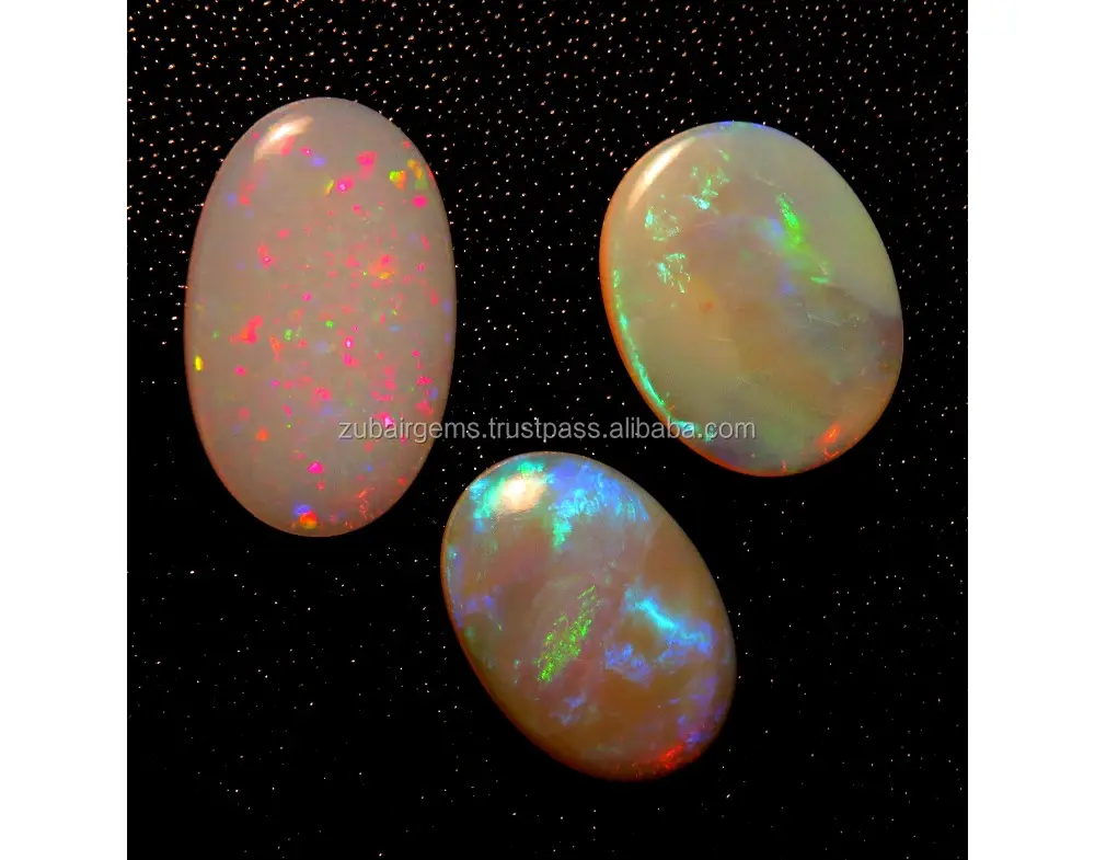 Natuurlijke Australische Opaal Cabochon Opaal Doublet Cabochon Gladde Edelsteen