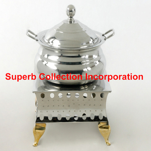 ตาราง Patli กับขาทองเหลืองจาน Chafing สำหรับการจัดเลี้ยง - Product Image 2