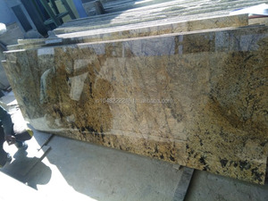 แผ่นหินแกรนิตธรรมชาติ 100% ดีไซน์ทันสมัย ขนาดเล็ก หนา 2 ซม./3 ซม. ยี่ห้อ SILO รุ่นอลาสก้าโกลด์ ผิวขัดเงา - Product Image 4